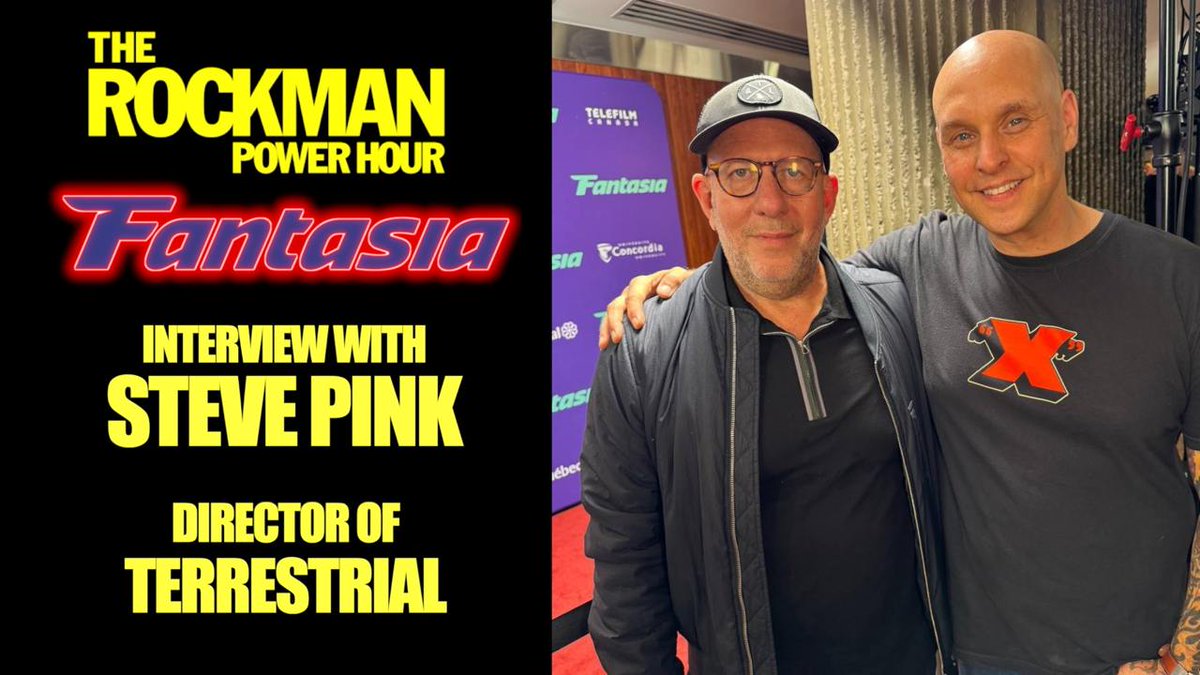 Meet director Steve Pink for the new movie "Terrestrial" on the red carpet at <a href="/FantasiaFest/">Fantasia International Film Festival</a>!
Watch: youtu.be/q1xypbX_d_A

#terrestrial #fantasia2025 #therockmanpowerhour