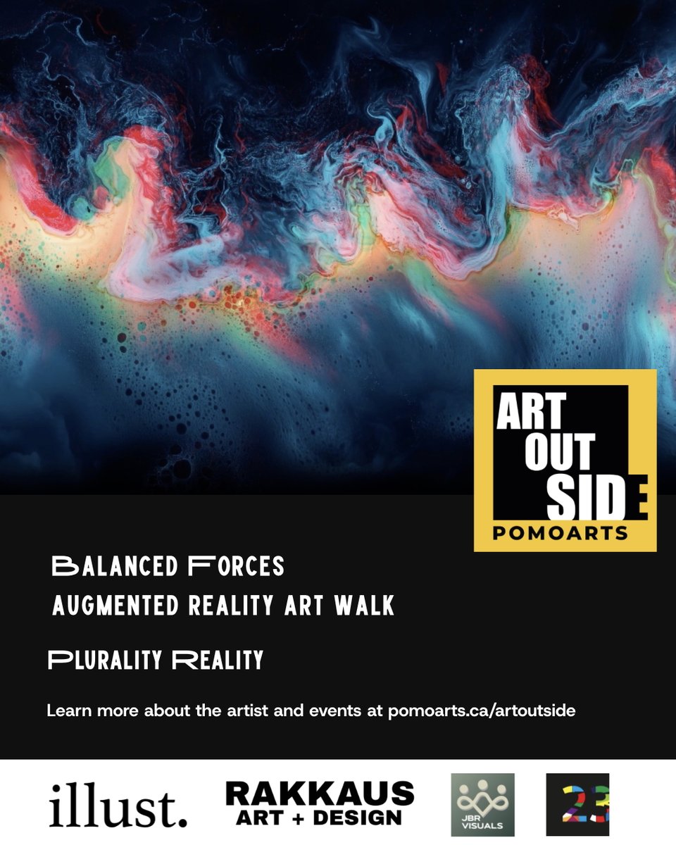PluralityR's tweet image. Hello Creative Worlds!
So thrilled my work is part of the Augmented Reality Art Walk at BALANCED FORCES—a city-wide, multidisciplinary festival in Port Moody, the “City of the Arts,” BC, Canada 🌿✨
The exhibition explores dynamic opposites: light & shadow, chaos & order, past &…