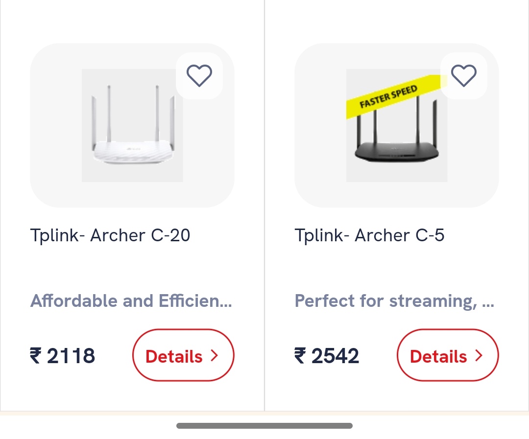 thatpalaniguy's tweet image. #TechBros I have a question. I&apos;m an #ACT user and my Wi-fi has been piss poor lately and the modem is old. In the ACT app itself they suggest these two routers. Which one should I opt for? Please suggest. TIA 🙏