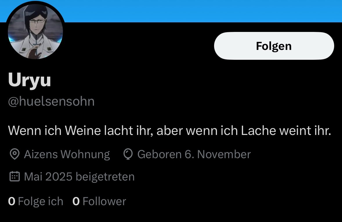 SosukeAizen60's tweet image. Da zeigt sich mal wieder dass NIEMAND AUF DIESEM GOTT VERDAMMTEN PLANETEN URYU MAG