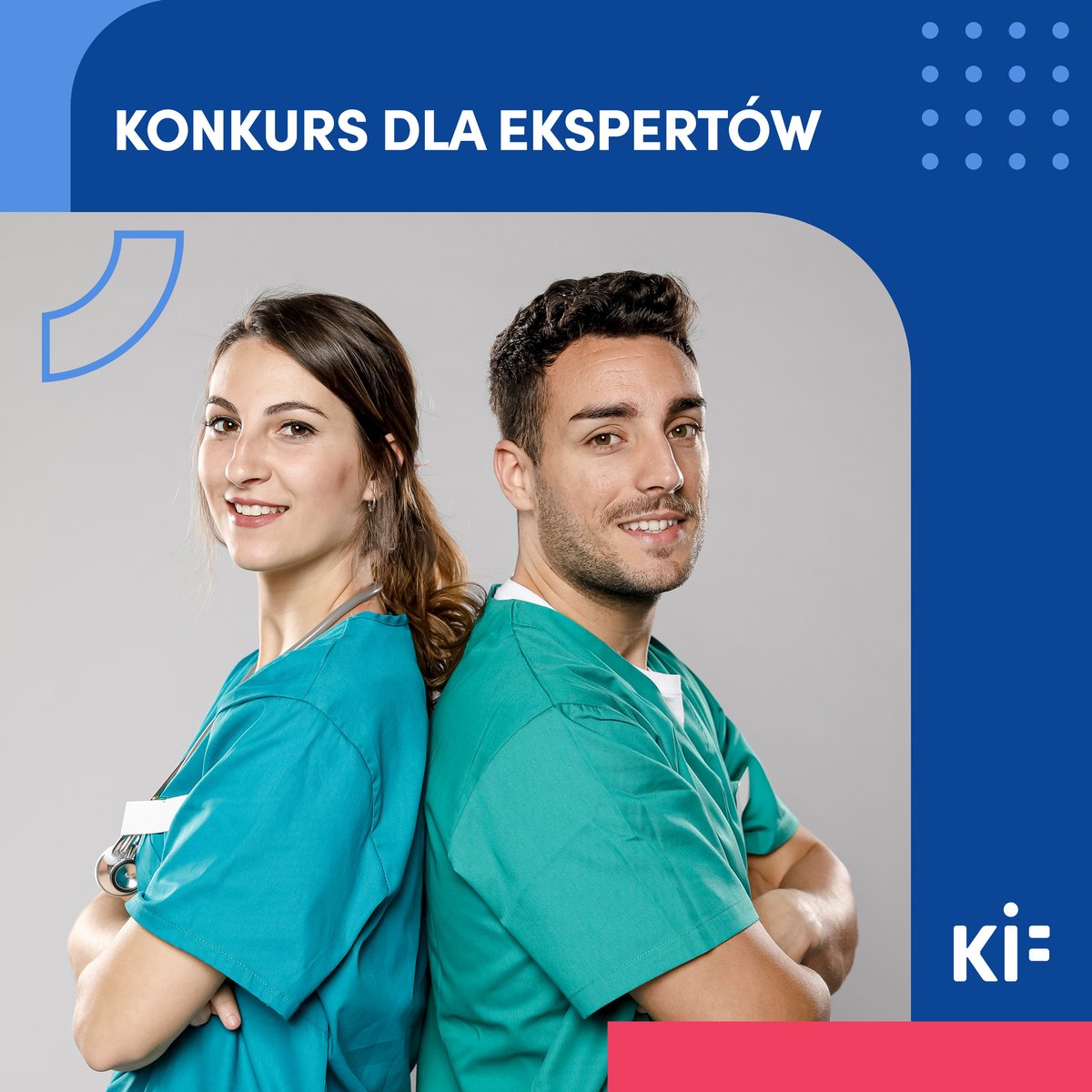 🎯 Dołącz do nas jako Ekspert!
Rozpoczynamy prace nad nowym projektem szkoleniowym i właśnie teraz szukamy specjalistów, którzy pomogą nam zadbać o jeszcze wyższą jakość usług fizjoterapeutycznych w Polsce.
 
📣 Krajowa Izba Fizjoterapeutów ogłasza konkurs nr 1.1/07/2025/DPD oraz