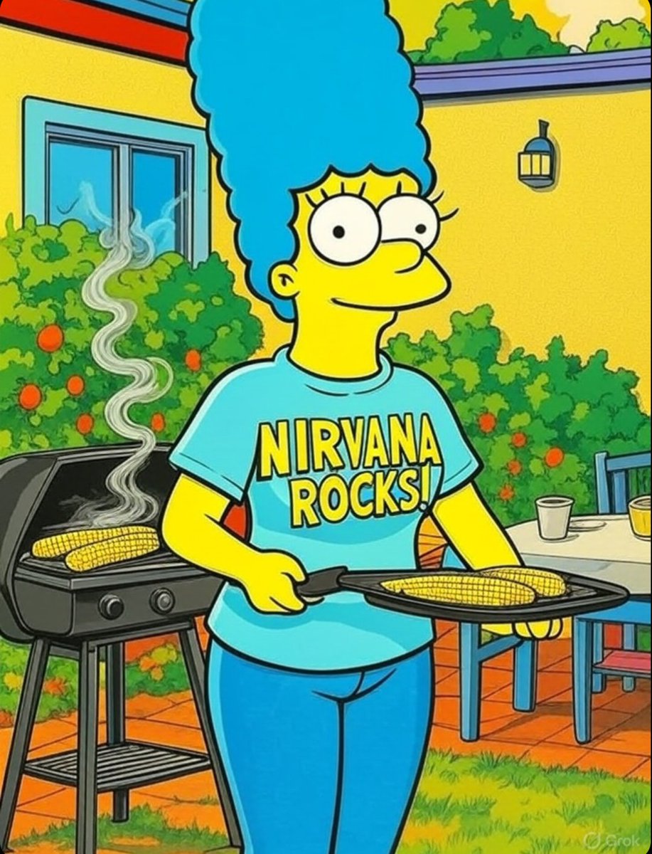 Marge is prepping the corn in advance of tomorrow's #NirvanaShirtDay

Have you got your shirt (and photo!) ready to go?