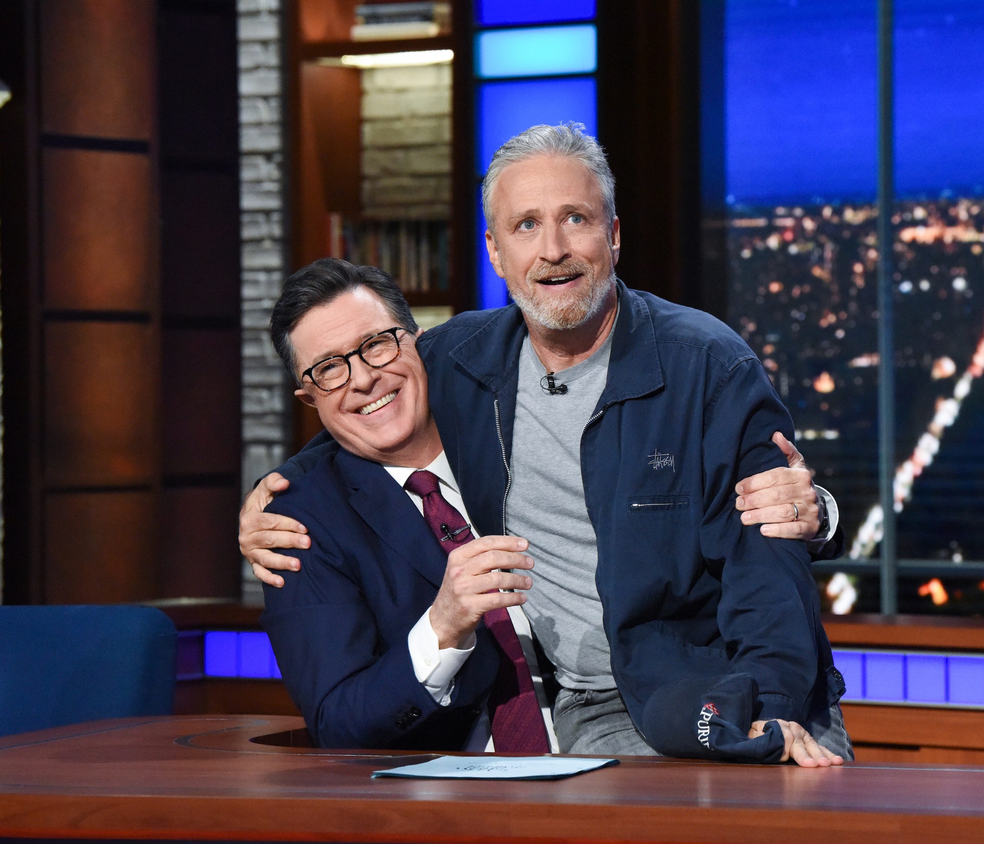 Variety on X: "Jon Stewart rails against CBS for canceling Stephen Colbert's "Late Show." “The fact that CBS didn't try to save their number one-rated network late-night franchise that's been on the