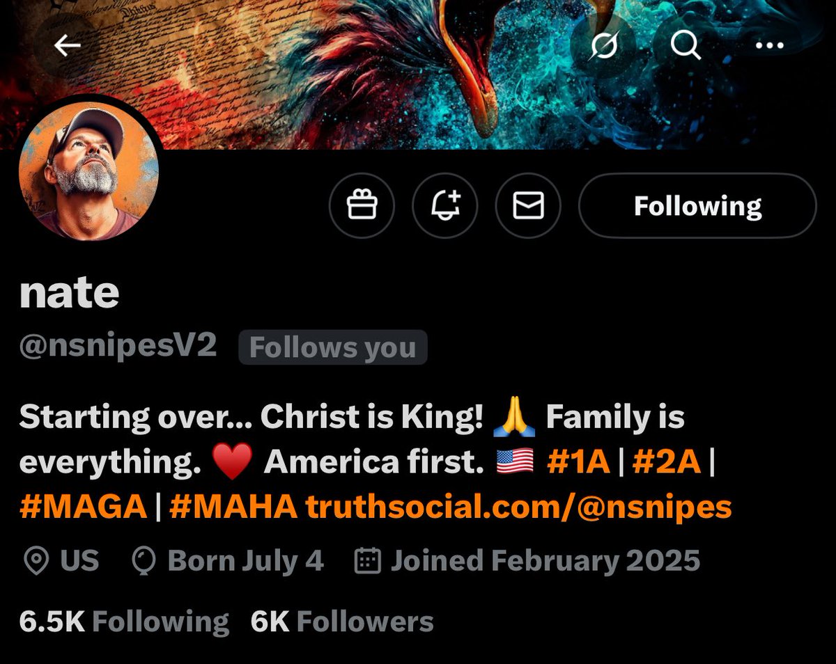 dannymsn77's tweet image. My subscribers suggested another one,
My guy @nsnipesV2 needs a few more followers