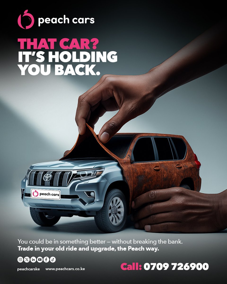 PeachCarsKE's tweet image. Is it time to let go?
Yes, yes it is! Here's your sign to Trade-In your car 😜
#TradeIn #BuyACar #UpgradeYourRide #downgrade #PeachCarsKE #SellYourCar