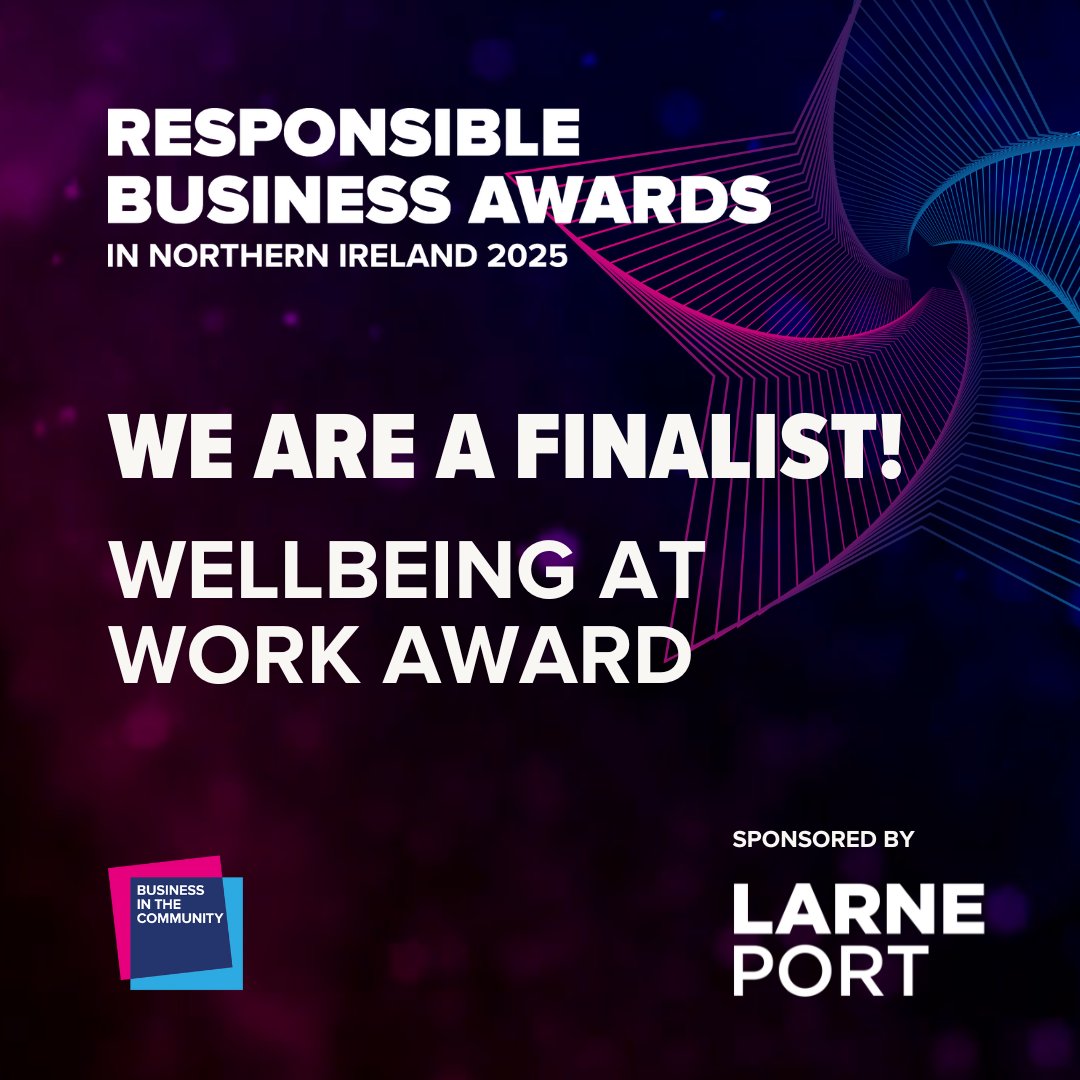 ASCERTNI's tweet image. We're delighted to announce we are Finalists in the Responsible Business Awards NI 2025 - a celebration of local inspirational & impactful businesses
We're shortlisted in the Wellbeing at Work section & winners will be announced on 4th September so fingers crossed!