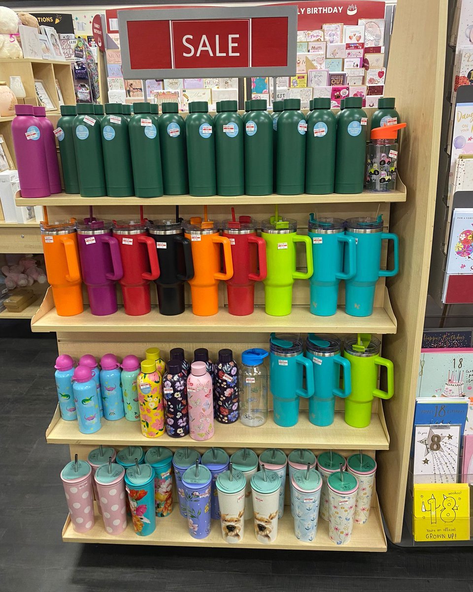 Stay hydrated in style with the latest water bottle range at Clinton’s! 💧✨

From bold prints to sleek designs, perfect for on-the-go or gifting!

#Clintons #HydrationGoals #WaterBottleStyle