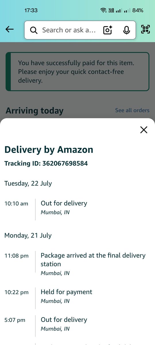 shaikh1480's tweet photo. Dear @amazonIN @AmazonHelp Last time also ur guys cancelled my order saying payment issue this time also I didn't receive my parcel yet payment already done kindly look into the issue and I unable find the proper process from Amazon about complain. https://t.co/F70BdXiq6e
