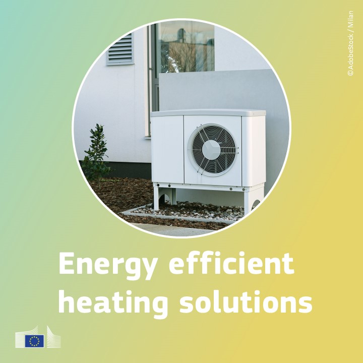 Energy4Europe's tweet image. About 50% of all energy consumed in the EU is used for heating and cooling 🔥🧊
Choosing more #EnergyEfficient heating systems, such as #HeatPumps, can cut household energy use for heating by a factor of 3 to 5.
More #EnergyFacts 👉 europa.eu/!4RqWN9