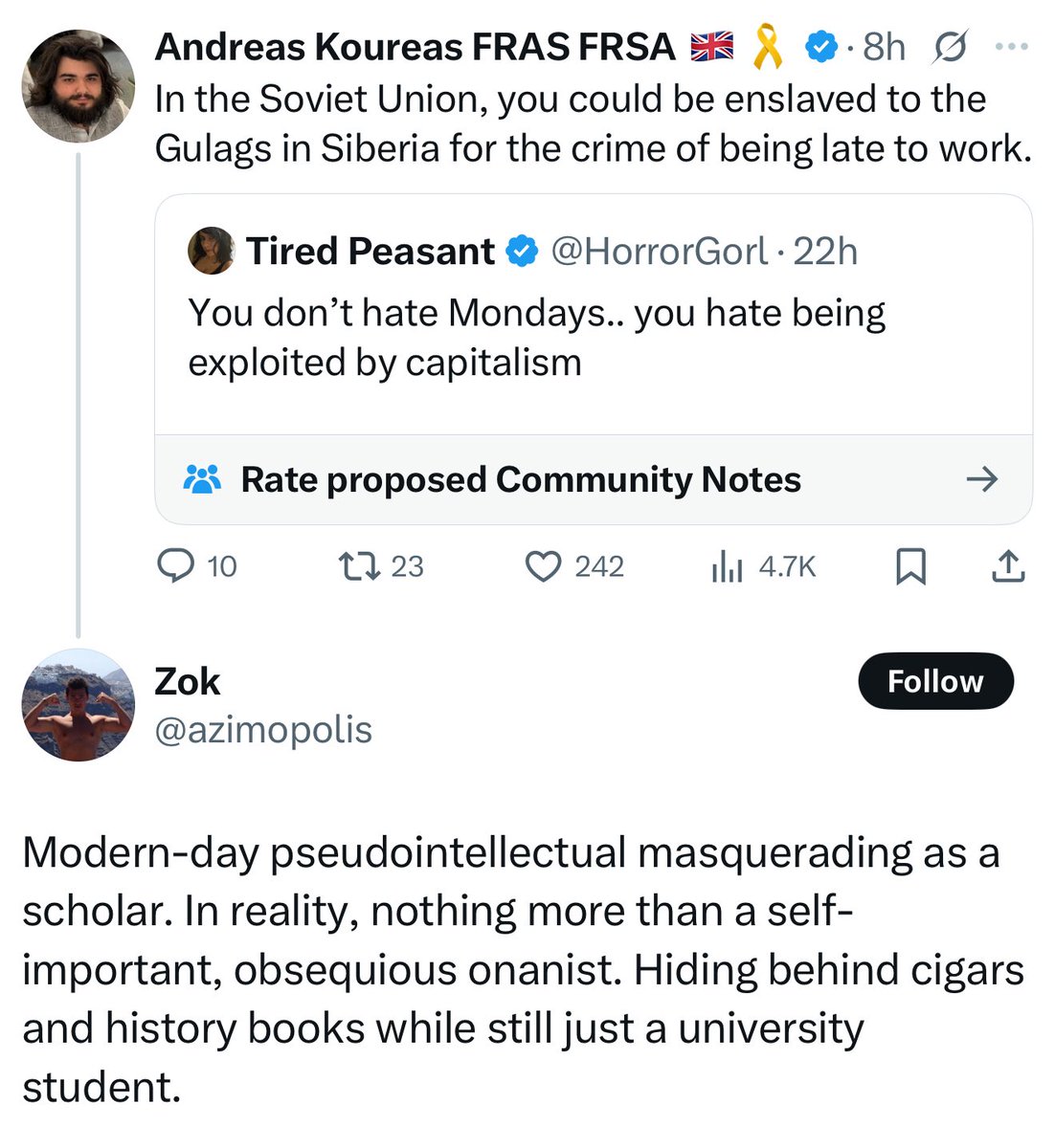 AndreasKoureas_'s tweet image. My new favourite hate comment.