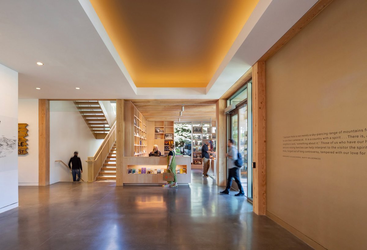 dezeen's tweet image. Wyoming museum by HGA draws upon "Old West" architecture: dezeen.com/2025/07/21/hga…