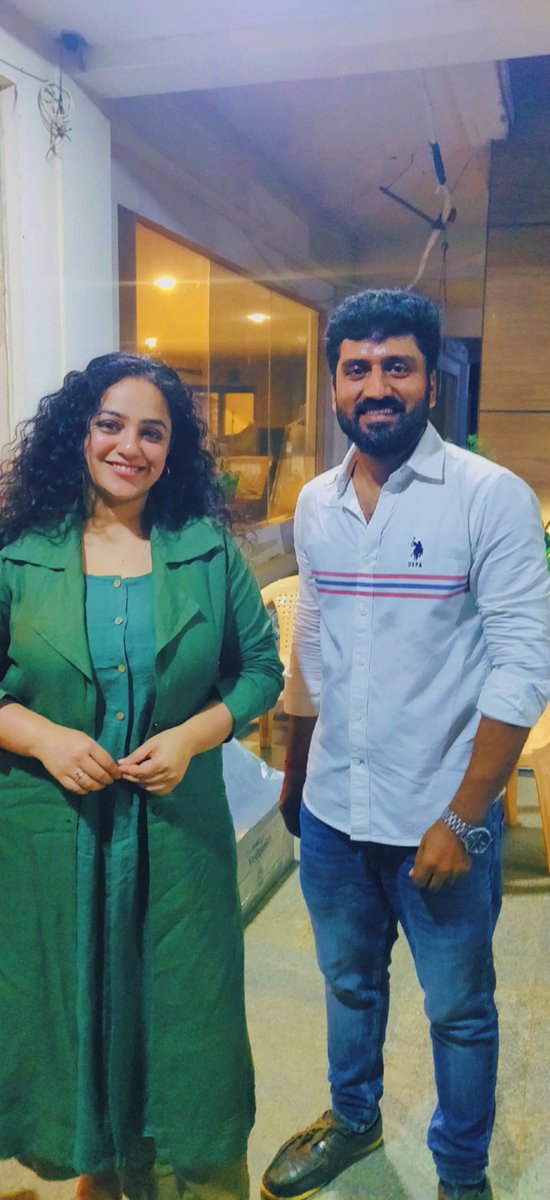 "It was a pleasure working with you <a href="/MenenNithya/">Nithya Menen</a> MaM ✨ #thalaivanthalaivii 👩‍❤️‍👨 ✨