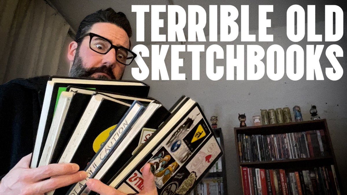 JimMahfood's tweet image. Livestream tomorrow night, WED, JULY 23 at 7pm at:
youtube.com/live/H6NKAWMfO…
Goin through terrible old sketchbooks. A guaranteed good time! See you then…
💀💀💀