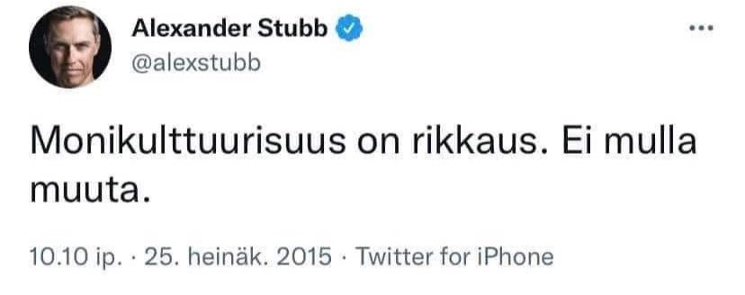 JyriTallgren's tweet image. Tämä oli vallitseva näkemys vuonna 2015.
Onkohan kukaan itselleen rehellinen ihminen enää tätä mieltä?