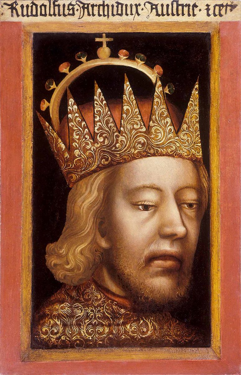 ModernCeasar's tweet image. Habsburgs faked their power and everyone believed it!
In 14th century emperor Charles IV issued Golden Bull which gave extra privileges to seven families and right to elect new emperor.
Habsburgs then a ducal family were not among them and to return to imperial throne became…