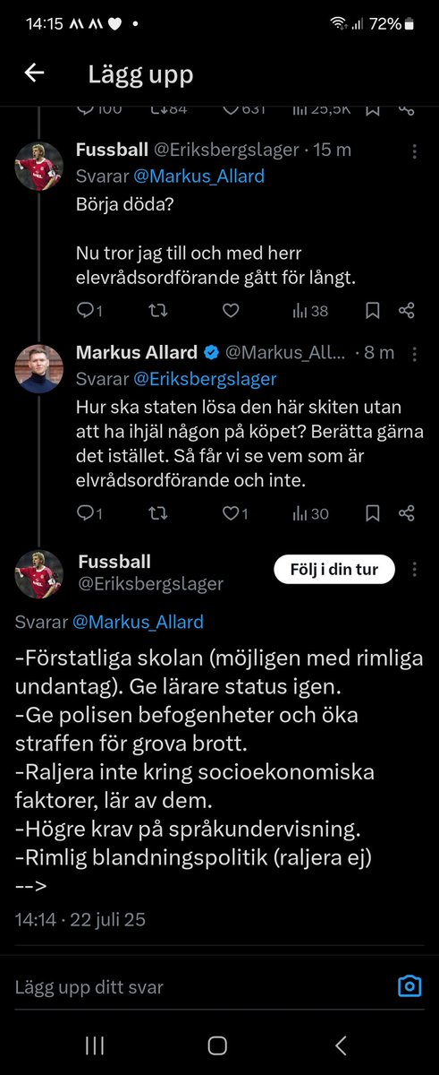 Hur är det möjligt att vara så här jävla efterbliven? HUR?!?! Och sen att HAN drar elevrådsordförandekortet.