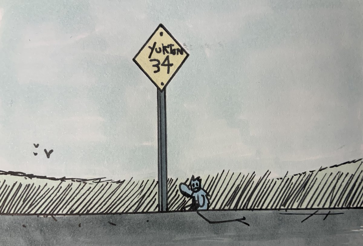 Lambdafallout12's tweet image. [Yukton 34]
Ruffles besides the Yukton 34 road sign, we uh…
We don’t know why he wanted to show this off.