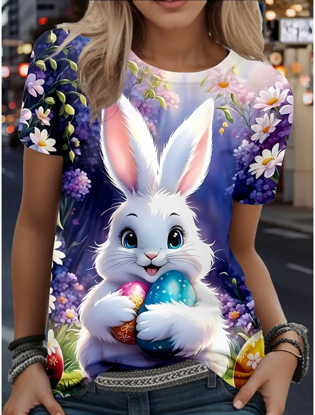 Riva_k86's tweet image. Bunny 3D Printed T-Shirt Women
Get it here : >> jaarashop.com/collections/bu…