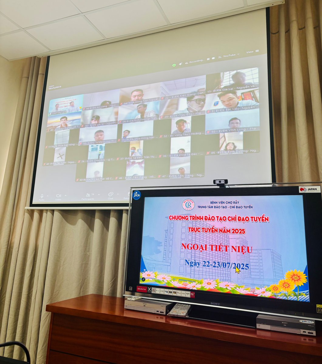 Tuan Thanh Nguyen (@tuannguyenuro) on Twitter photo Excited to join as faculty in the ๐ป๐ณ Urology Training Program @ Cho Ray Hospital!
๐ฏ Talk: Updates in urologic trauma care
๐จโโ๏ธ๐ฉโโ๏ธ 250+ doctors from 33 hospitals
๐ป Tele-education reaching every corner of the country
Still learning, still sharing #MedicalEducation #Telemedicine ๐ Excited to join as faculty in the ๐ป๐ณ Urology Training Program @ Cho Ray Hospital!
๐ฏ Talk: Updates in urologic trauma care
๐จโโ๏ธ๐ฉโโ๏ธ 250+ doctors from 33 hospitals
๐ป Tele-education reaching every corner of the country
Still learning, still sharing #MedicalEducation #Telemedicine ๐