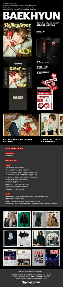 PH GO | Rolling Stone Korea Magazine, Special Issue 03 ft. EXO's BAEKHYUN
for <a href="/BAEKHYUN_INB100/">BAEKHYUN_official</a> 💌

🏷️ 1295 PHP + ISF + LSF
🗓️ DOO &amp; DOP: July 29, 2025
✈️ under Fast ETA (via DHL)

🖇️ To order, fill-up: bit.ly/MSPH2025
[ #MSPHGOs #BAEKHYUN #백현 #EXO #엑소 ]