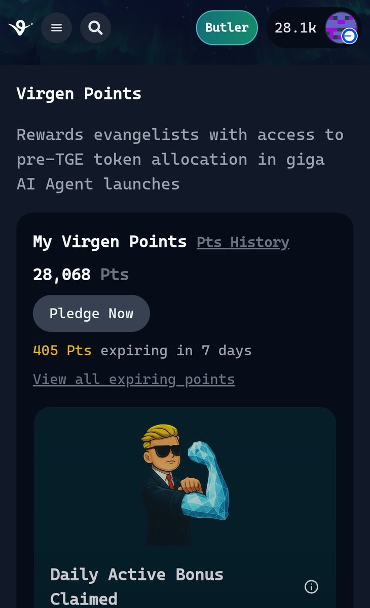 Toobbss's tweet image. Virgen points is out.
100,000 points soon
What's the next 100x virtual genesis play 👀