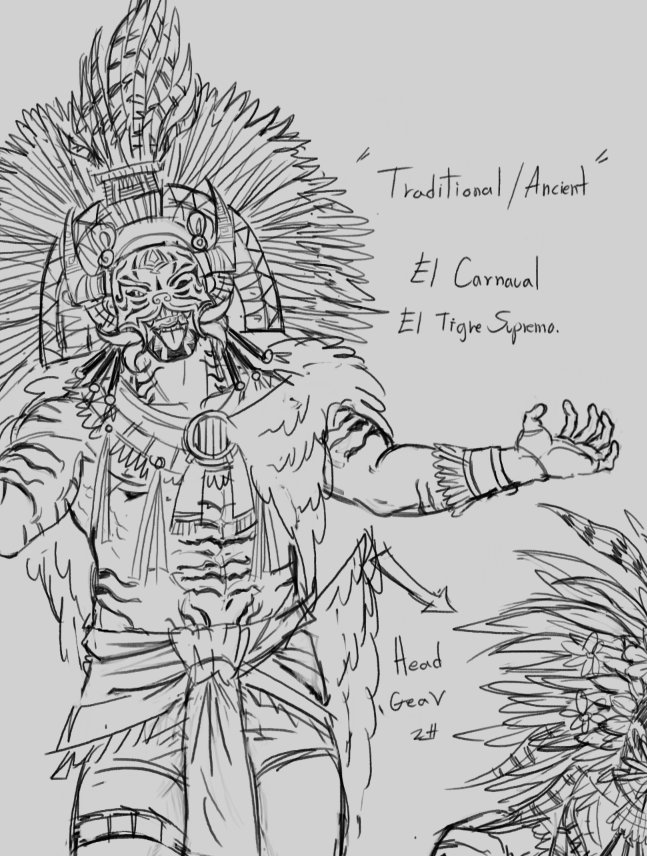 Senji223's tweet image. I like Luchadors a lot, here's a lil sneak peak of an Idea I had for a friend's oc
I think Luchas are really cool :)