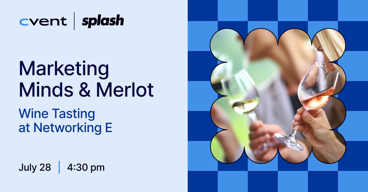 cvent's tweet image. Heading to #CEMASummit? 🍷
We’re bringing together marketers for a wine tasting where stories and strategies age well.
Let’s toast to the tech driving event-led growth — one sip at a time.
okt.to/o8QFpf
@cemaonline
#CS25 #EventProfs #EventMarketers