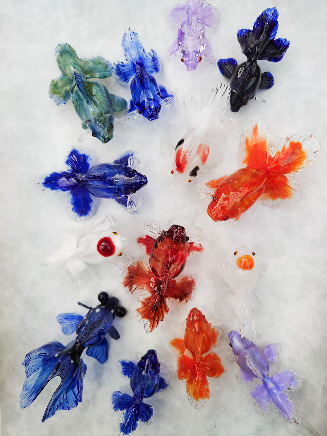 ガラス細工　熱帯魚 ガラス細工｜浮玉赤金魚｜FGスタジオ｜フォーカート