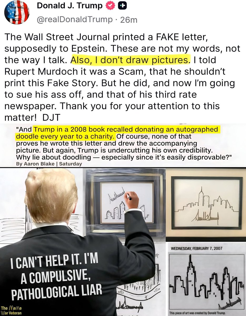 JanetLei5's tweet photo. #TrumpDraws
#TrumpEpsteinPedoFiles https://t.co/7USLBAxYVB