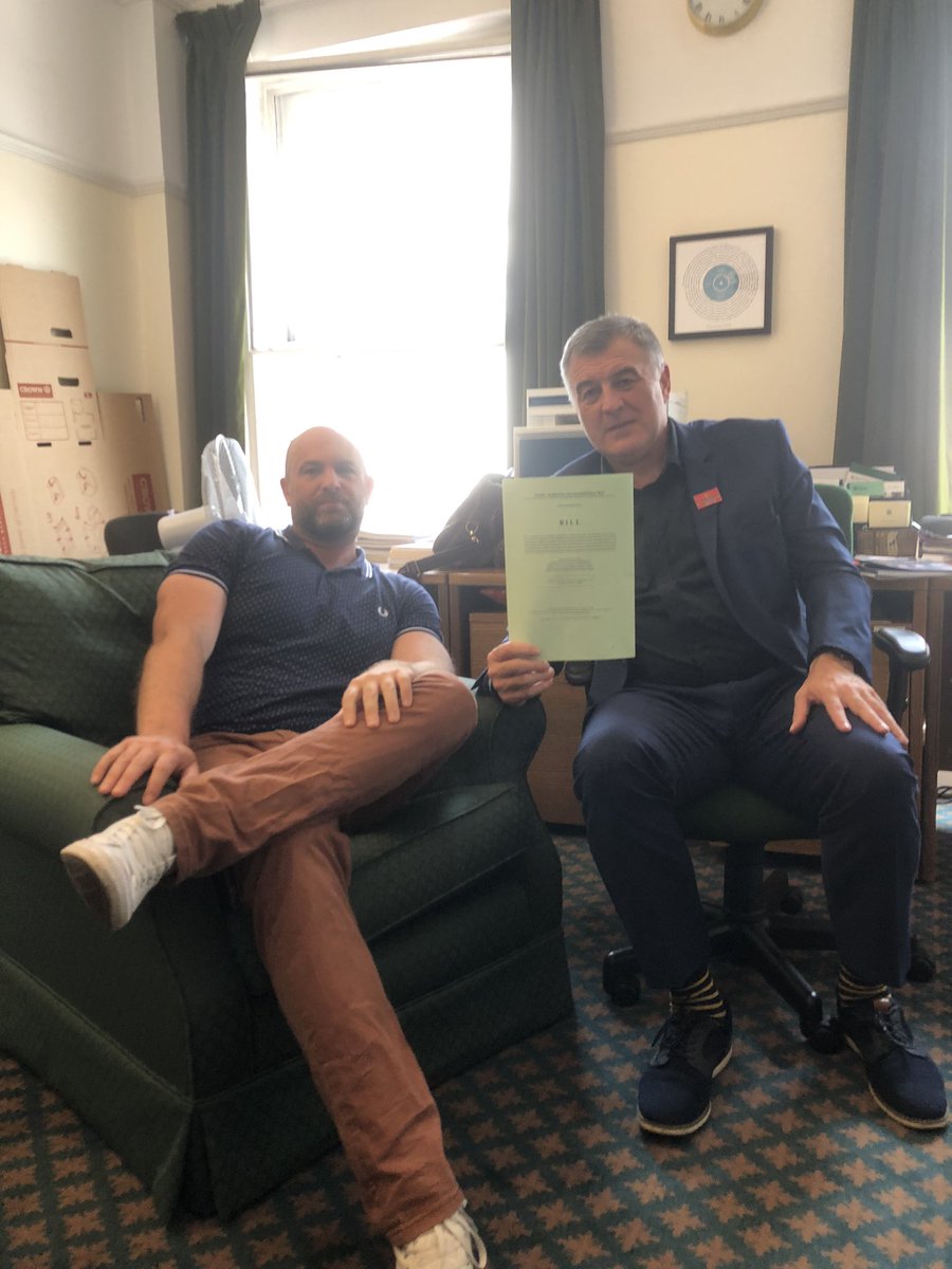 ProRevSoccer's tweet image. Tom interviewed @IanByrneMP today about Hillsborough. The paper in Ian’s hand here is *the* Hillsborough bill. Not *a* Hillsborough bill, *the* Hillsborough bill, which must be passed in full.
Interview to follow asap