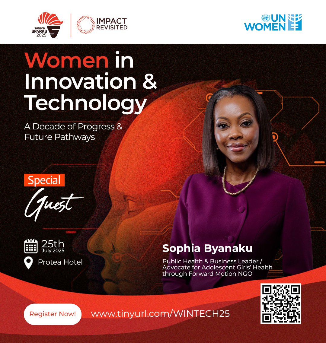 Sahara Sparks (@sparksahara) on Twitter photo 🚨 Special Guest Alert!
We’re excited to host <a href="/SophiaByanaku/">Sophia Byanaku</a>, Business Leader, and advocate for girls’ health via Forward Motion NGO at our Women in Innovation & Tech Forum!
Her voice is a powerful addition to this movement.
Stay tuned!
#SaharaSparks2025
#ImpactRevisited 🚨 Special Guest Alert!
We’re excited to host <a href="/SophiaByanaku/">Sophia Byanaku</a>, Business Leader, and advocate for girls’ health via Forward Motion NGO at our Women in Innovation & Tech Forum!
Her voice is a powerful addition to this movement.
Stay tuned!
#SaharaSparks2025
#ImpactRevisited