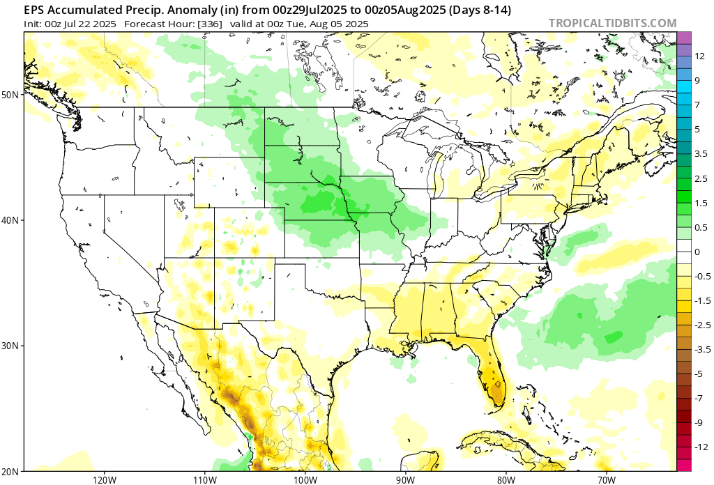 TheEyewallWx's tweet image. Invest 94L bites the dust in the, a Gulf tropical disturbance shouldn't develop and will be only a modest rainmaker for the Gulf Coast. Flooding risks focus on the Duluth area today with additional heavy rain chances on the periphery of next week's heat: theeyewall.substack.com/p/tropics-rema…
