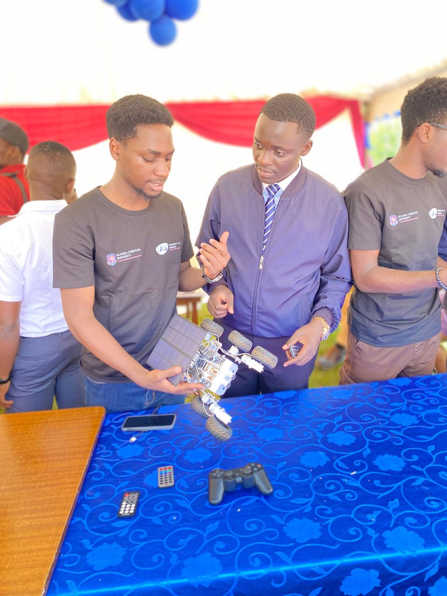 RuhinjaPeter's tweet image. Today, the 22nd of July 2025, I visited the UNIVERSITY ICT SERVICES (UIS) of UCU as they were exhibiting in there week.
I learnt about mechanon tyres which move in all directions and I believe with such inventions box parking may turn into the simplest task for a driver😂😂