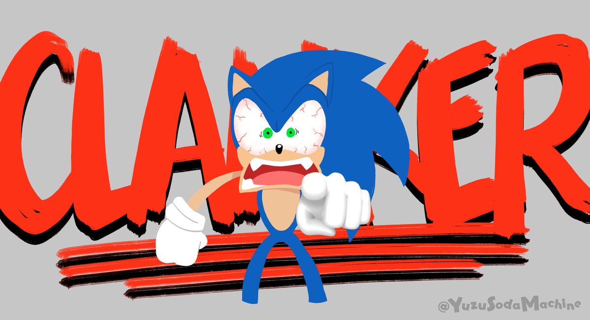 yuzusodamachine's tweet image. mad late to this, but had to get my funny out

sonic hates clankers