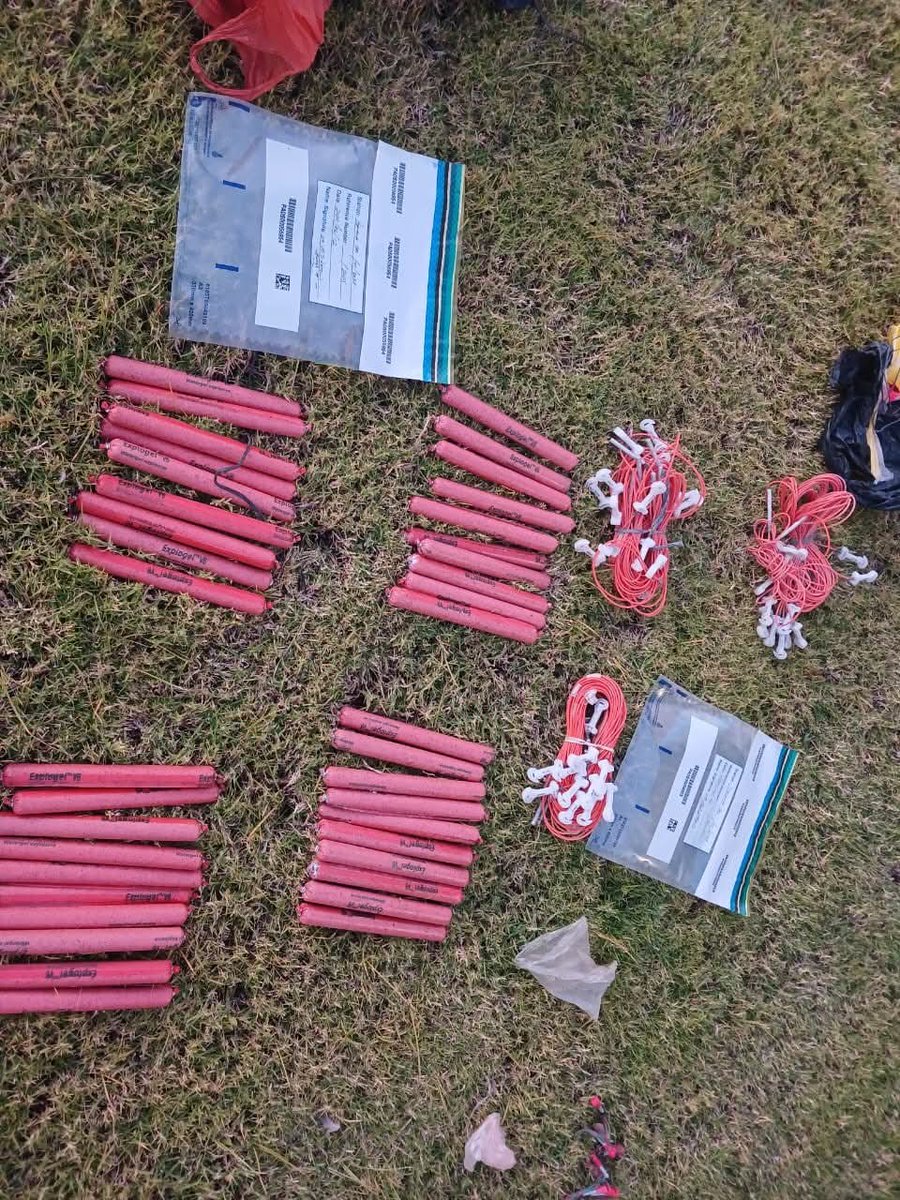 k9_reaper's tweet image. The forbidden sausage.. complete with detcord and detonators