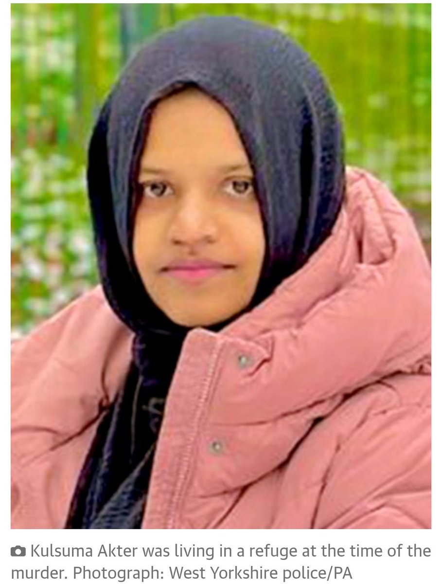 Wommando's tweet image. 🚨BRADFORD: Habibur Masum, 26, has been jailed for 28 years for murdering his estranged wife Kulsuma Akter in broad daylight as she pushed their baby in a pram.
She was living in a refuge after fleeing his abuse. He tracked her down, confronted her & then stabbed her to death.