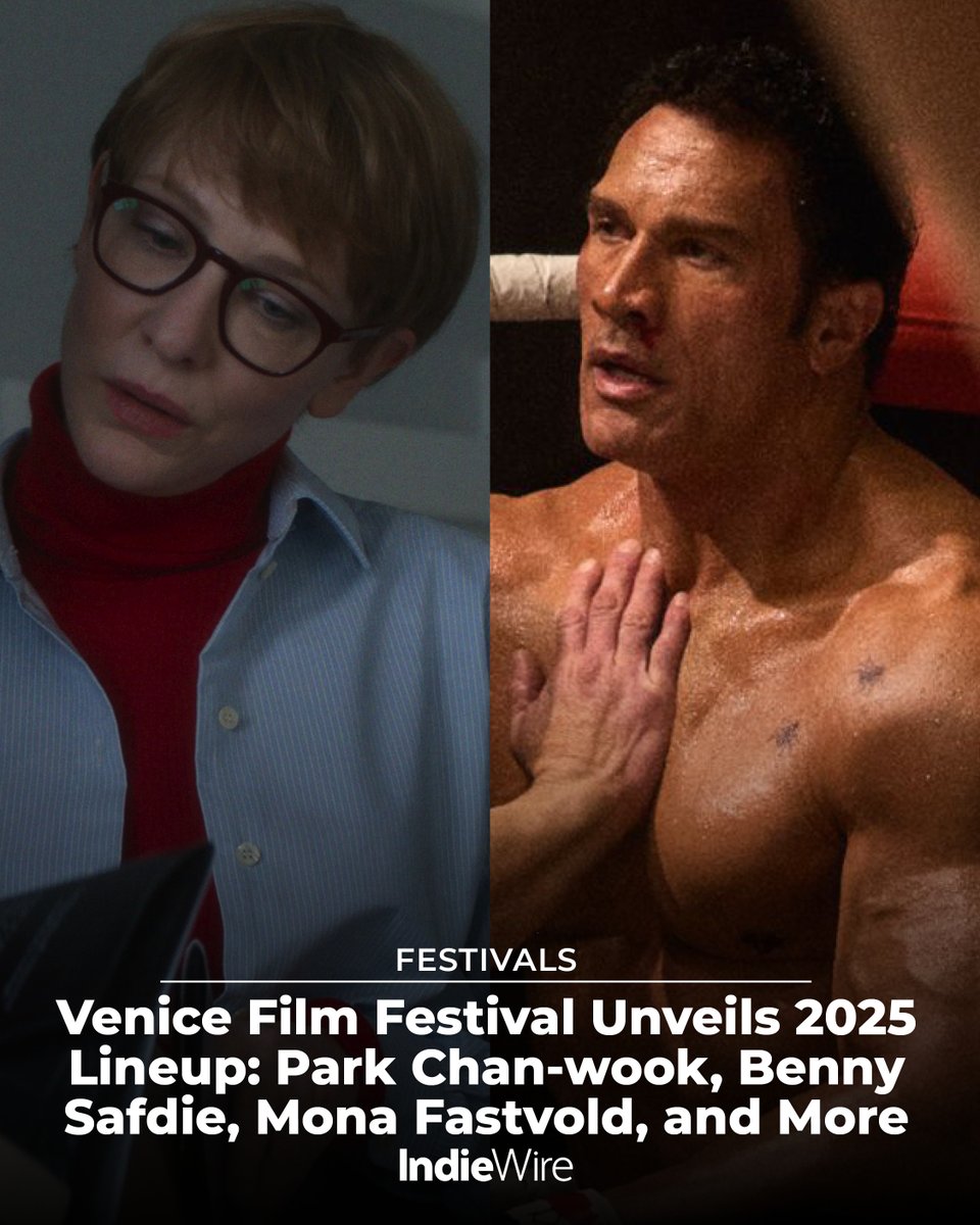 IndieWire's tweet image. The Venice Film Festival is back on the Lido for its 82nd edition, kicking off August 27-September 6.
See the full lineup: indiewire.com/news/festivals…