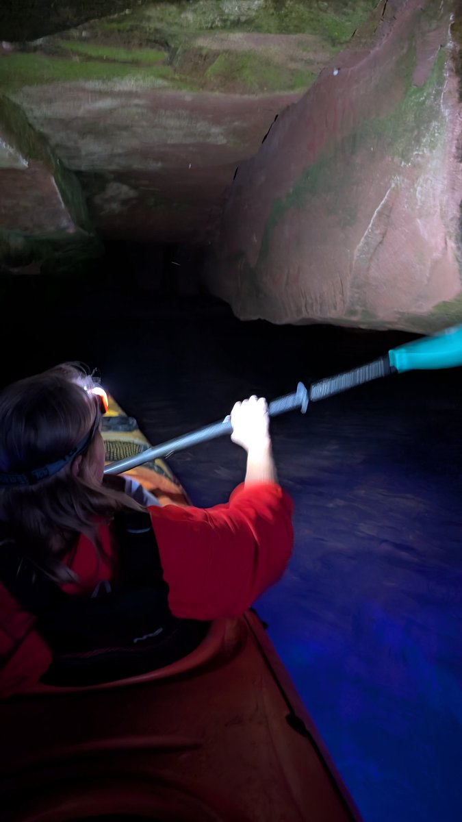 Pookadoodles1's tweet image. Day 7 at Lake Superior 🛶 We took a nighttime kayaking trip