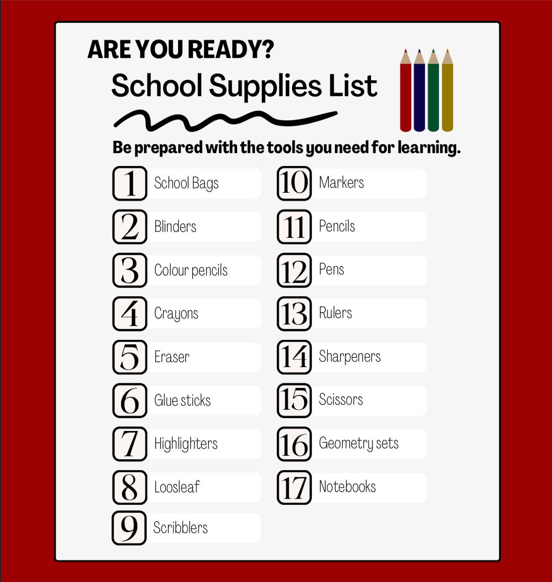 parkerstreethfx's tweet image. A full list of supplies that will be included in the backpacks for our Back-to-School Program, giving local kids everything they need to start the school year prepared and confident. 

#Parkerstreetfood #Backtoschool #Backtoschoolprogram #Parkerstreet