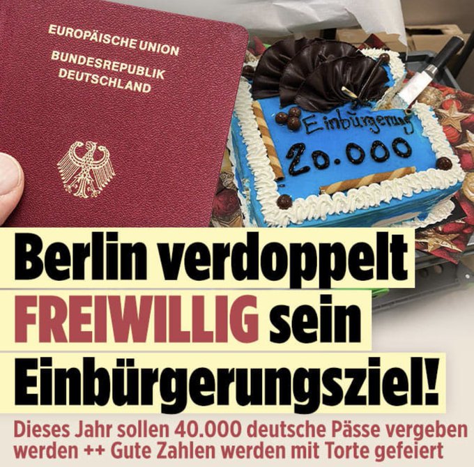 FKeubel's tweet image. Ein Bevölkerungsaustausch findet nicht statt. Er ist keinesfalls das Ziel der Kartellparteien. Wir müssen auf jeden Fall diese Einbürgerungen unhinterfragt für alle Ewigkeit akzeptieren. Dagegen kann und darf man nichts tun.
