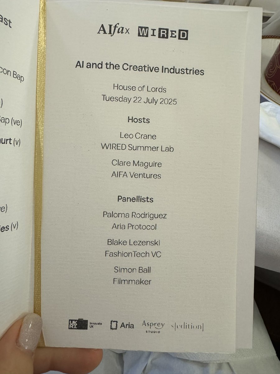 Aria_Protocol's tweet image. Aria at the @UKHouseofLords with @aifaventures x @WIRED today followed by a visit to @AspreyStudio