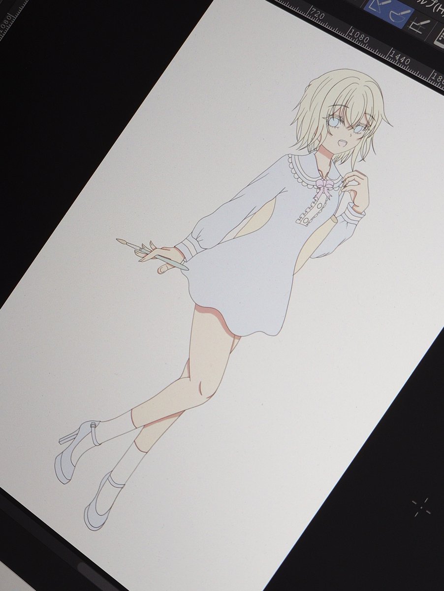 k_tsu_815's tweet image. 塗り塗り🖌️
#wip