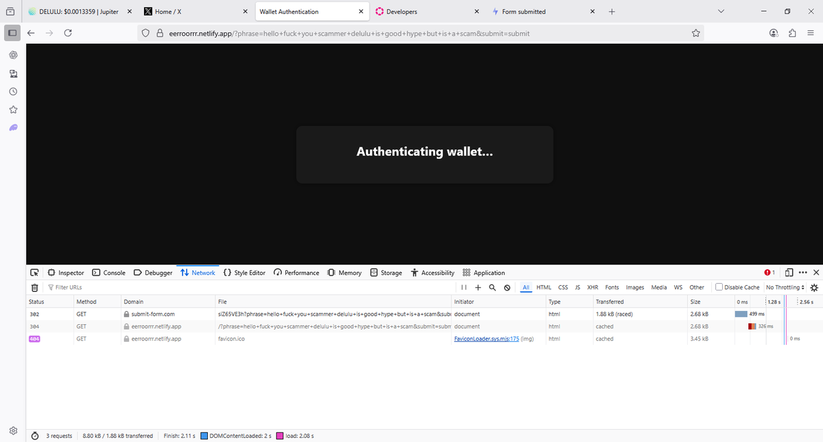 solblazewebsite's tweet photo. ⚠️ I got scammed by $DELULU – be careful.

I bought some $DELULU thinking it was just a hyped meme.
Turns out it's a wallet drainer.

They use fake Phantom connect pages that look legit but are designed to steal your wallet as soon as you connect or type anything.
It’s not a normal scam — it’s a full setup to phish and drain users.

I fell for it, but now I’m warning others. Don’t make the same mistake.

🧠 If you ever connected your wallet to anything related to $DELULU:
→ Revoke approvals
→ Move funds to a safe wallet

Stay safe out there.