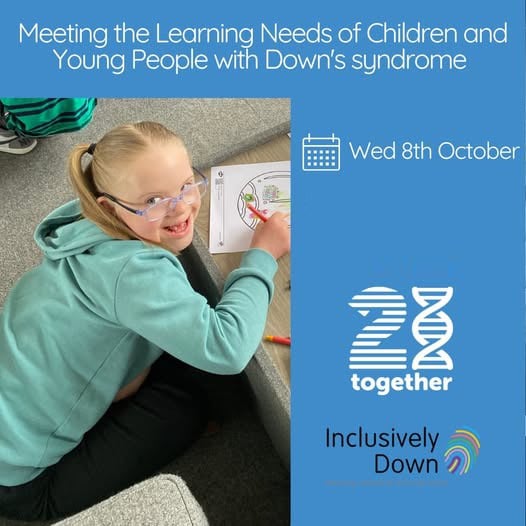 KcfgGroup's tweet image. Chamber Charity News: 21 Together...
Meeting the learning needs of children and young people with Down's syndrome.
Wednesday 8th October 2025 | 9:15am – 3:00pm.
Maidstone Community Support Centre, Hall 1 & 2, ME14 1HH.
Find out more: hubs.la/Q03sRF-q0
#DownSyndrome