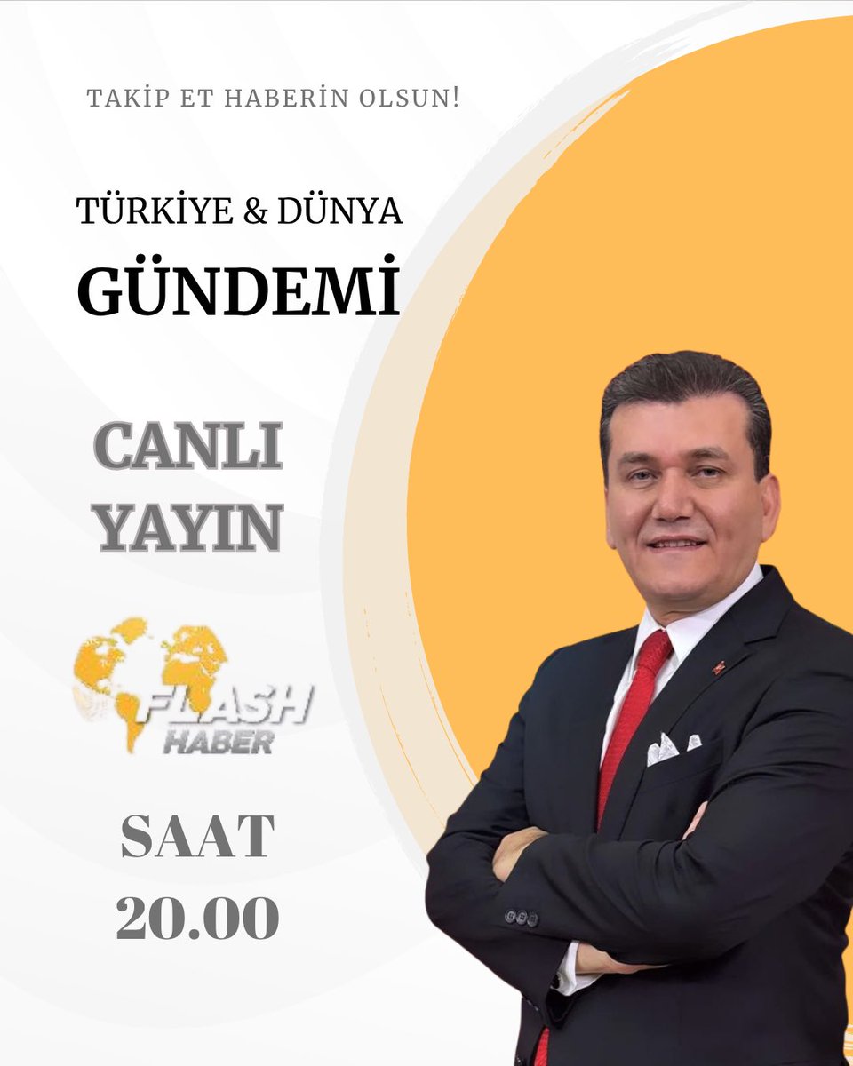 📢 Bugün saat 20.00’de Flash Haber TV kanalı Güncel programında, Türkiye’nin nabzını birlikte tutacağız!

Günün en sıcak gelişmeleri, dikkat çeken analizler ve gündeme dair tüm ayrıntılar bu yayında! ⚡📺

Siz de gelişmeleri anında öğrenmek için ekran başında olun! ⏰🔍
Mutlaka