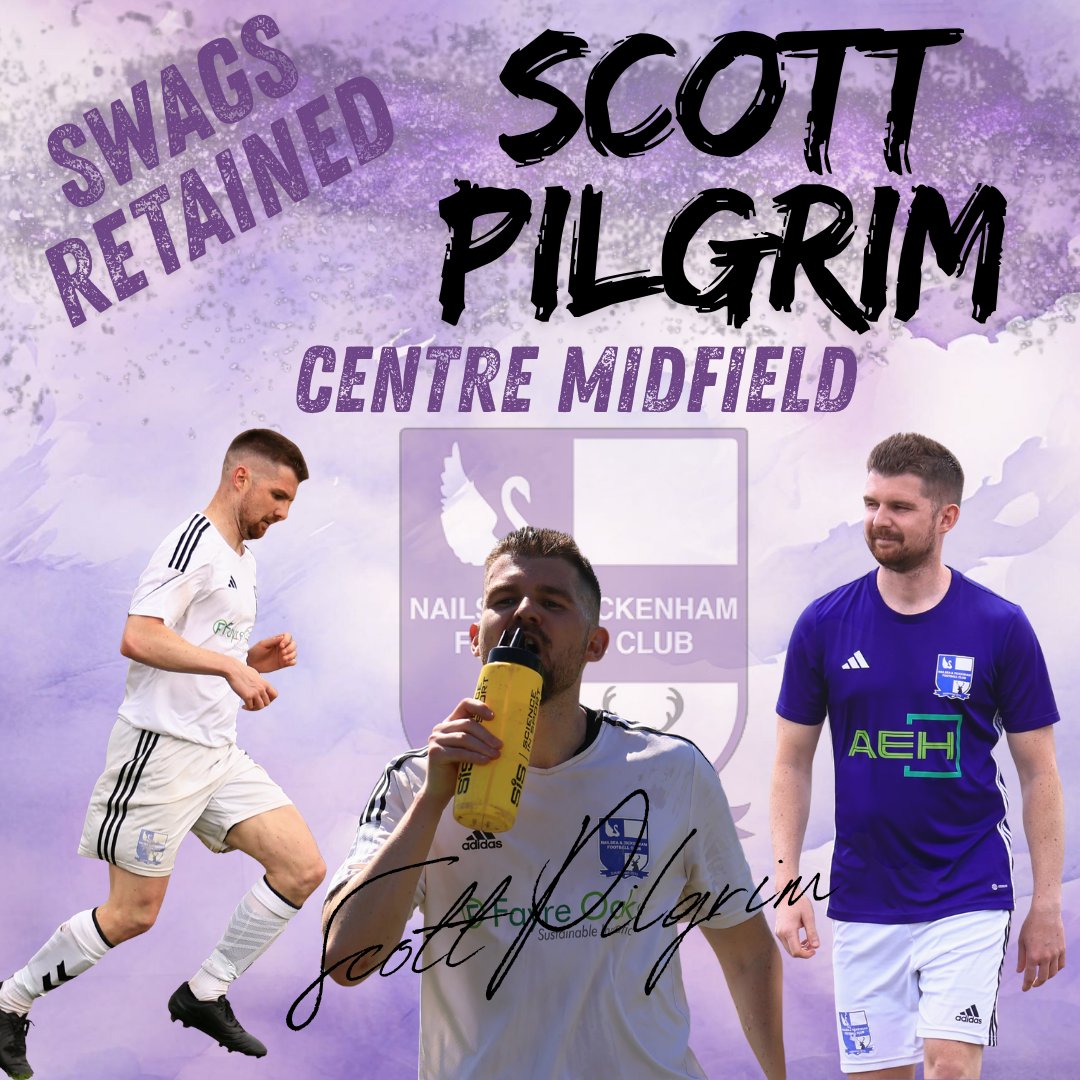 NandTFC's tweet image. The Swags are delighted that Scott Pilgrim has committed himself to the club for another season!
He brings vital experience for the younger players to learn and progress while bossing the midfield in important games for us. 
This is what loyalty and quality looks like!
Welcome…