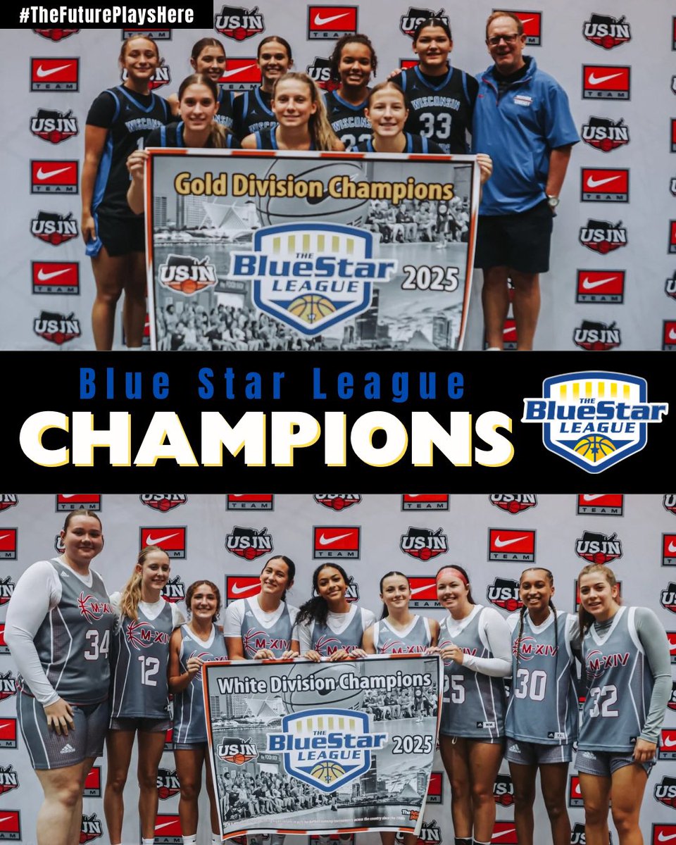 Blue Star Basketball (@bluestarbb) on Twitter photo Blue Star champs on 🔝 
Congrats, <a href="/wilegends/">Wisconsin Legends</a> & <a href="/M14Hoops_Girls/">Team M-XIV Girls</a>  💙⭐️ Blue Star champs on 🔝 
Congrats, <a href="/wilegends/">Wisconsin Legends</a> & <a href="/M14Hoops_Girls/">Team M-XIV Girls</a>  💙⭐️