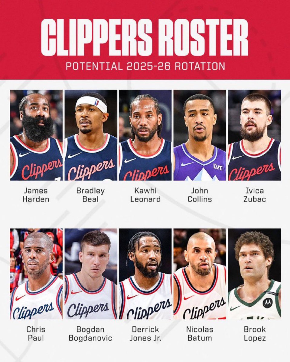 Maverick_SZN's tweet image. Clippers in a nutshell:
- Disappears when it matters
- Doesn’t care about winning
- Always injured
- Doesn’t play defense
- Zubac
- 40 years old
- Doesn’t play defense
- Doesn’t play offense
- Will be 37
- Is already 37