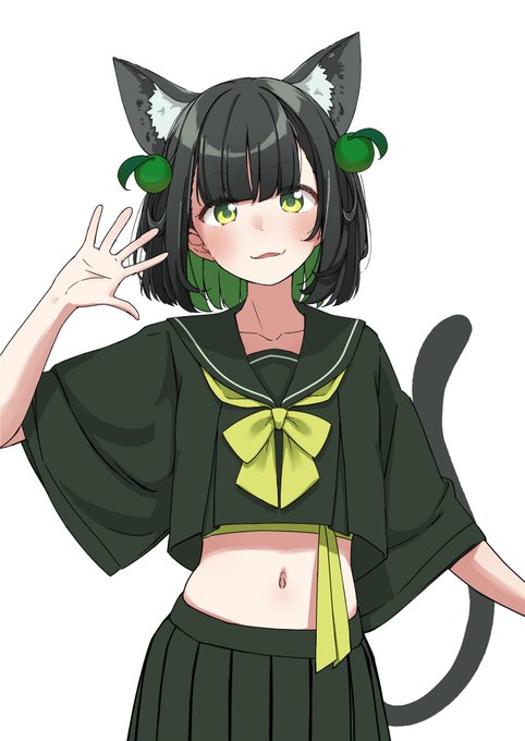 自キャラの橘かぼすちゃんできた🍊 