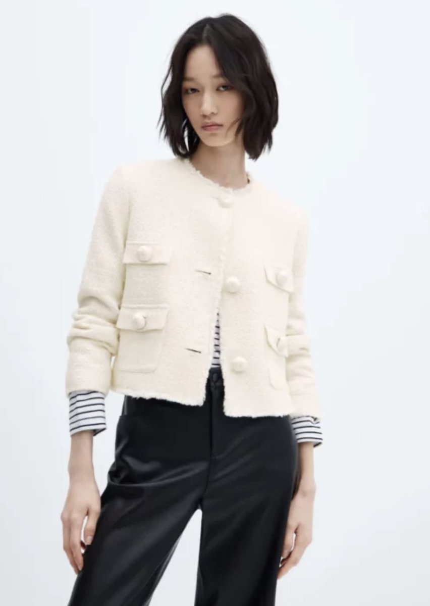 TrendyGems001's tweet photo. Blazers for work: Nic + Zoe’s fringe jacket, Mango’s belted black blazer, and a chic windowpane tweed are perfect for adding style to your office basics. Pair with wide-leg jeans or a white dress for a polished look! ✨ #WorkWear #BlazerStyle #OfficeChic https://t.co/Wc46XNrDa7